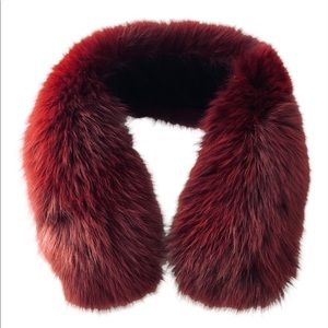 NEW Saks Fifth Avenue Genuine Fox Fur Collar